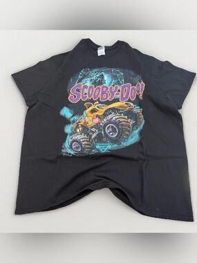 Vintage Scooby Doo Monster Jam T-shirt Size XL Delta Tag 90s Cartoon Tee Y2K
